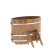 Купель для бани BentWood овальная из дуба Рустик, 0,80х1,42 м