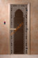 Дверь стеклянная DoorWood «Восточная арка черный жемчуг», 1700х700 мм 