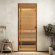 Дверь стеклянная DoorWood Хамам АРТ Wood 92 прозрачная