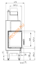 Каминная топка Hitze ALAQS54x39L/R-BD
