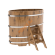 Купель для бани BentWood овальная из дуба Рустик, 0,92х1,66 м
