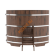 Купель для бани BentWood овальная из мореного дуба Рустик, 1,02х1,68 м
