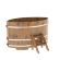 Купель для бани BentWood овальная из дуба Рустик, 1,12х1,83 м