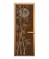 Дверь стеклянная «бронза Бамбук» коробка 1900х700 мм, бук
