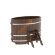Купель для бани BentWood овальная из мореного дуба Премиум, 0,80х1,42 м