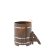 Купель для бани BentWood овальная из мореного дуба Премиум, 0,80х1,42 м