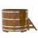 Купель для бани BentWood круглая из морёной лиственницы рустик, D 2,0м