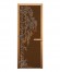 Дверь стеклянная «бронза матовая Березка» коробка 1900х700 мм, бук