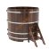 Купель для бани BentWood круглая из морёной лиственницы Премиум, D1,5 м