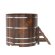 Купель для бани BentWood круглая из морёной лиственницы Премиум, D1,5 м