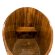 Купель для бани BentWood овальная из сращённой морёной лиственницы, 0,76х1,16 м