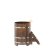 Купель для бани BentWood овальная из сращённой морёной лиственницы, 0,76х1,16 м