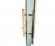 Дверь стеклянная Grandis GS 7х20-М-S-Si коробка алюминий Silver, ручка Абаш