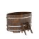 Купель для бани BentWood овальная из сращённой морёной лиственницы, 1,08х1,75 м