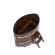 Купель для бани BentWood овальная из сращённой морёной лиственницы, 1,08х1,75 м