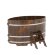 Купель для бани BentWood овальная из сращённой морёной лиственницы, 1,12х1,83 м
