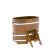 Купель для бани BentWood овальная из морёной лиственницы Рустик, 0,76х1,16 м