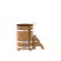 Купель для бани BentWood овальная из морёной лиственницы Рустик, 0,76х1,16 м