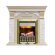 Электрокамин Dimplex Dublin с очагом Danville Antique Brass FB2 слоновая кость
