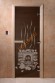Дверь стеклянная DoorWood «Банька черный жемчуг», 1700х700 мм