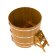 Купель для бани BentWood круглая из лиственницы Рустик, D1,5 м