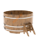 Купель для бани BentWood круглая из дуба Рустик, D1,8 м