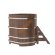 Купель для бани BentWood угловая из мореного дуба Премиум, 1,19х1,19 м