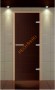Дверь стеклянная ALDO NEW «бронза матовая» 690*1890 мм коробка бук